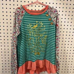 Matilda Jane Make Believe Kids Shirt with Bird Design